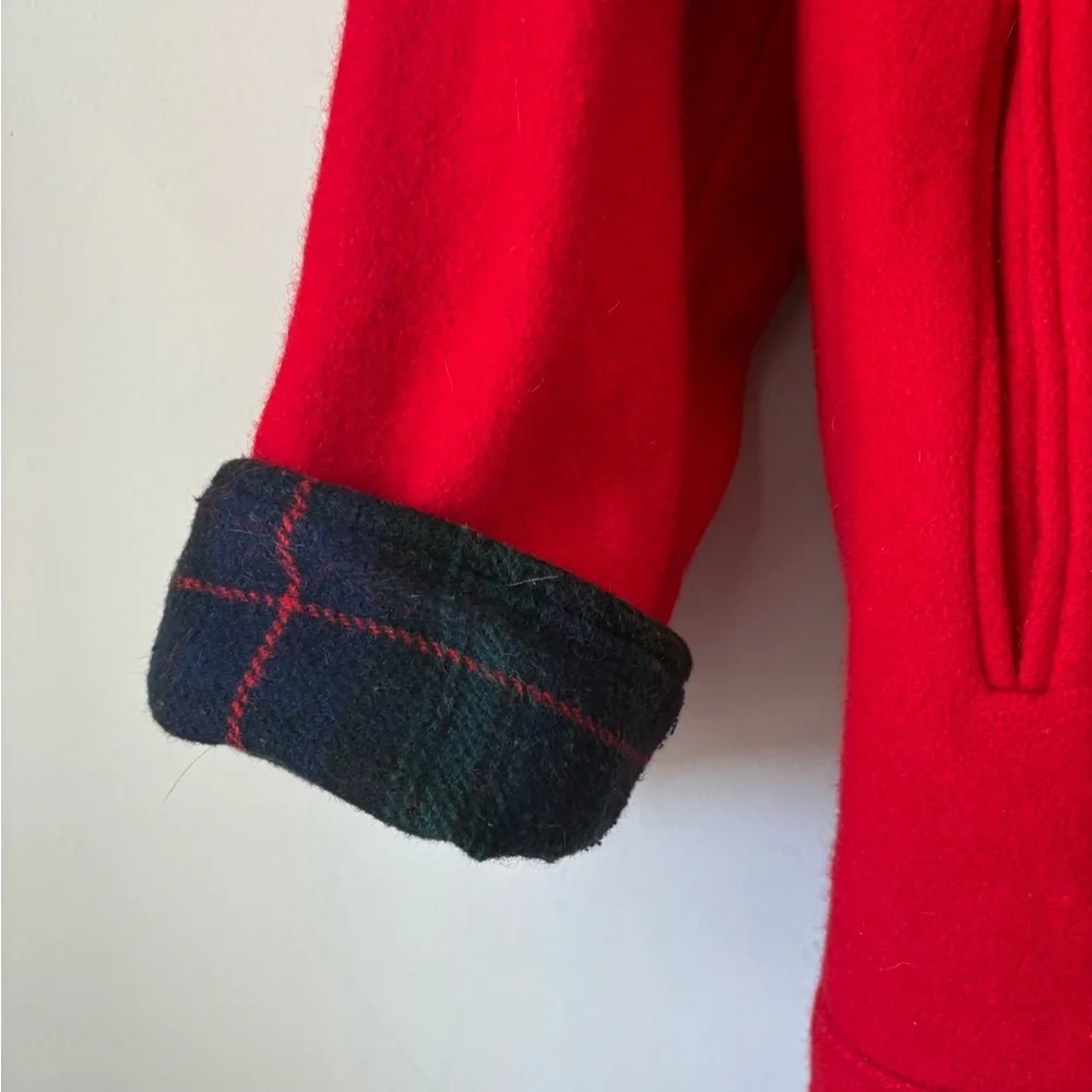 Vintage Hunt Club Wool Hooded Jacket Red Size 8